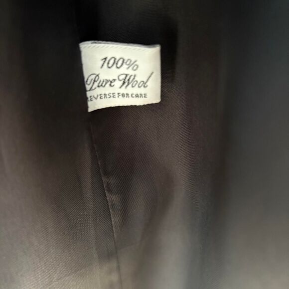 Jones New York Women's Black Wool Peacoat - Picture 7 of 8